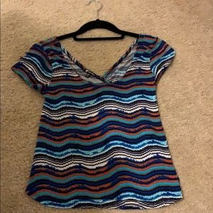Multicolour short sleeve top